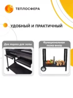 Мангал Premium Компакт МПк 03 с полками 06