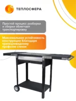 Мангал Premium Компакт МПк 03 с полками 08